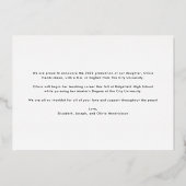 グラッモダンド発表と写真2024 |ホイル 箔招待状 (裏面)