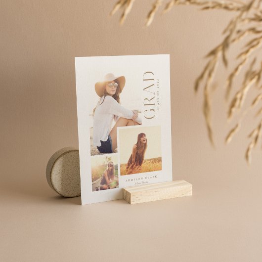 グラッモダンド3フォトコラージュ金ゴールド発表 案内状