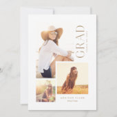 グラッモダンド3フォトコラージュ金ゴールド発表 案内状 (正面)