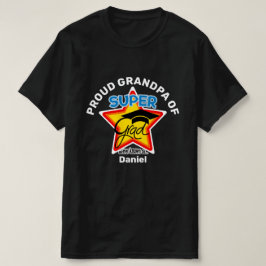 グラッ誇りを持ったドすごい・オン・ダーク編集可能文字のグランドパ Tシャツ