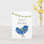 グラティスプエルセダーゲンスウェーデン誕生日 カード (黄色い花)