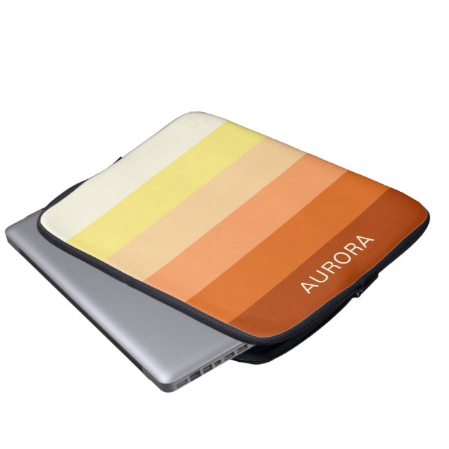 グラデやる気を起こさせるーションカスタムの名前 –  ラップトップスリーブ (正面下部)