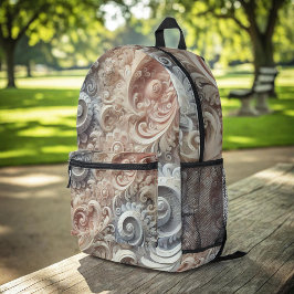 グラディエエレガントントパステルレースパターン中ギフトB プリントバックパック