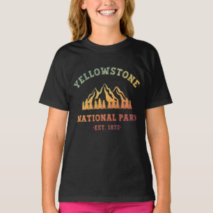 グラディエントイエローストーン国立公園ハイキング Tシャツ