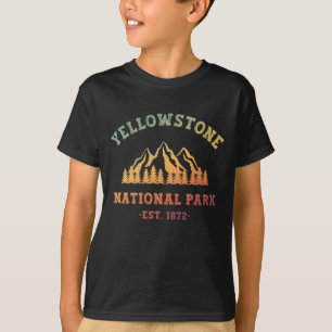 グラディエントイエローストーン国立公園ハイキング Tシャツ