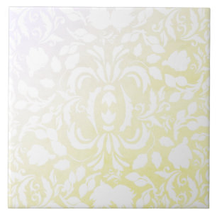 グラディエントキッチンデコールウィリアム・モリス黄色い灰色 タイル