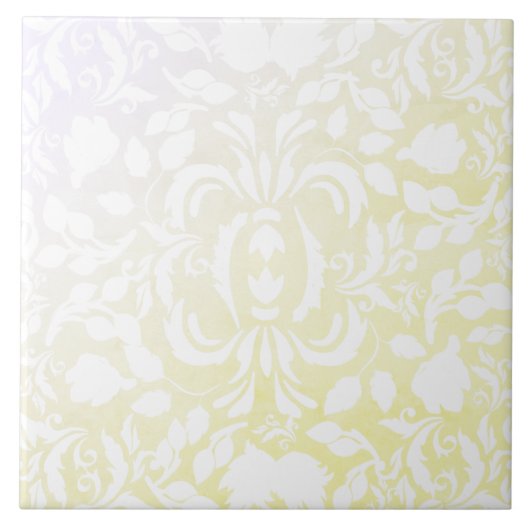 グラディエントキッチンデコールウィリアム・モリス黄色い灰色 タイル (正面)