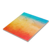 グラディエントグラデーションサンゴ赤面ベージュブルーぼやけソフト タイル (側面)