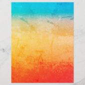 グラディエントグラデーションサンゴ赤面ベージュブルーぼやけソフト チラシ (正面)