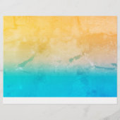 グラディエントグラデーションサンゴ赤面ベージュブルーぼやけソフト チラシ (裏面)