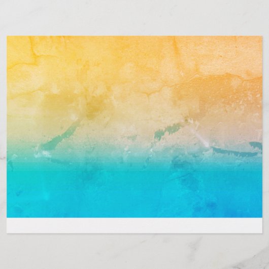 グラディエントグラデーションサンゴ赤面ベージュブルーぼやけソフト チラシ (裏面)