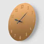 グラディエントシンプルカラフルゴールデン ラージ壁時計 (傾斜)