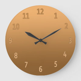 グラディエントシンプルカラフルゴールデン ラージ壁時計