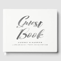 グラディエントシンプルシルバーパーソナライズされたグ結婚レイの