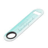 グラディエントミニマル・ミントカスタムー花嫁 スピード栓抜き (正面アングル)