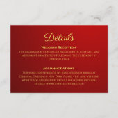 グラディエント暗中国の色結婚の詳細 エンクロージャーカード (正面)