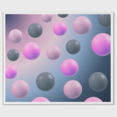 グラディエント球体のラッピング紙 ラッピングペーパー (フラット)