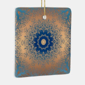 グラディエント茶色のブロンズのシルクのアラビア装飾デコール セラミックオーナメント (右)