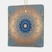 グラディエント茶色のブロンズのシルクのアラビア装飾デコール セラミックオーナメント (左)