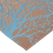 グラディエント茶色のブロンズのシルクのアラビア装飾デコール テーブルクロス (アングル)