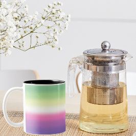 グラディエントGenderfeaプライドフラグ – Genderdoeフラグ ツートーンマグカップ