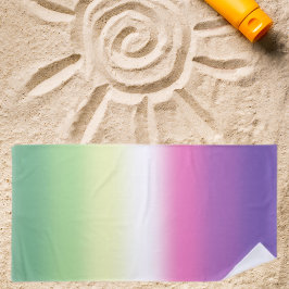 グラディエントGenderfeaプライドフラグ – Genderdoeフラグ ビーチタオル