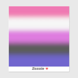 グラディエントGenderfluidプライドフラグ – Genderfluidフラグ シール