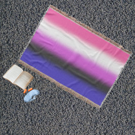 グラディエントGenderfluidプライドフラグ – Genderfluidフラグ スローブランケット