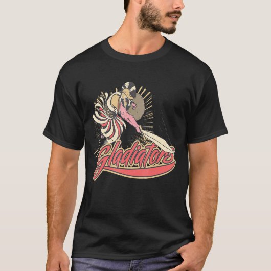 グラディエーターと戦士の筋肉とボディビル4 Tシャツ (正面)