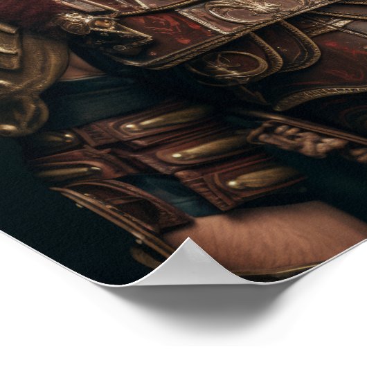 グラディエーターのポスターを着たローマ将軍マクシムス ポスター (角)