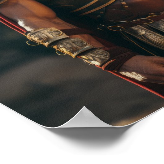 グラディエーターのポスターを着たローマ将軍マクシムス ポスター (角)