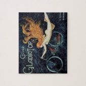 グラディエーターサイクル、ヴィンテージビクトリアンアールヌーボー ジグソーパズル (縦)