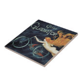 グラディエーターサイクル、ヴィンテージビクトリアンアールヌーボー タイル (側面)