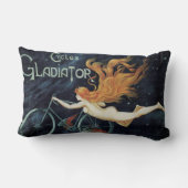 グラディエーターサイクル、ヴィンテージビクトリアンアールヌーボー ランバークッション (裏面)