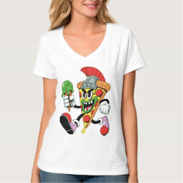 グラディエーターピザスライスイタリアンブレインロットウィメンズ Tシャツ