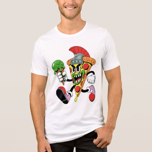 グラディエーターピザスライスイタリアンブレインロットメンズ トライブレンドＴシャツ (正面)