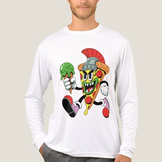 グラディエーターピザスライスイタリアンブレインロットメンズ トライブレンドＴシャツ (正面)