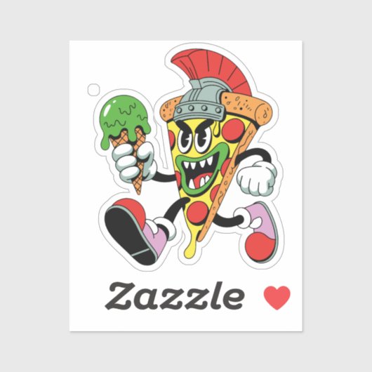 グラディエーターピザスライスイタリアンブレインロット シール (シート)