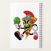 グラディエーターピザスライスイタリアンブレインロット ノートブック (裏面)