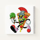 グラディエーターピザスライスイタリアンブレインロット ノートブック (裏面)