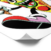 グラディエーターピザスライスイタリアンブレインロット ポスター (角)