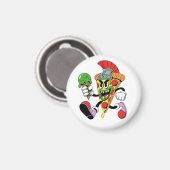 グラディエーターピザスライスイタリアンブレインロット マグネット (正面/裏面)