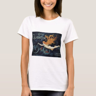 グラディエーター・サイクル アール・ヌーヴォーのビンテージ・ヴィクトリアン Tシャツ
