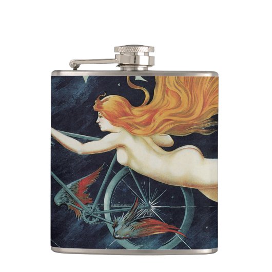 グラディエーター サイクル、ヴィンテージ ヴィクトリアン アールヌーヴォー フラスク (正面)