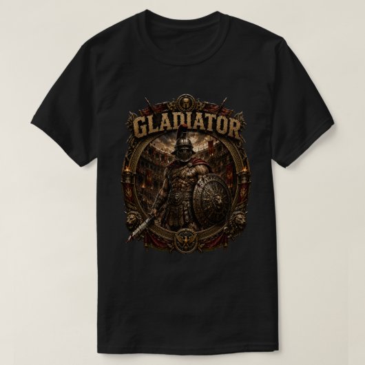グラディエーター メンズ グラフィック Tシャツ (デザイン正面)