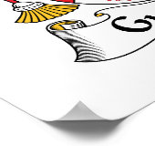 グラディオラ家紋 ポスター (角)