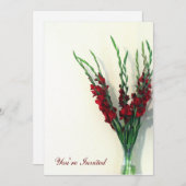 グラディオラ 招待状 (正面/裏面)