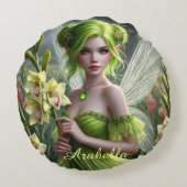 グラディオ威厳があるリの美しい妖精 ラウンドクッション (裏面)