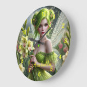 グラディオ威厳があるリの美しい妖精 ラージ壁時計 (傾斜)