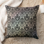 グラデエレガントモダンィエントダマスクパールフェード クッション (ブランケット)